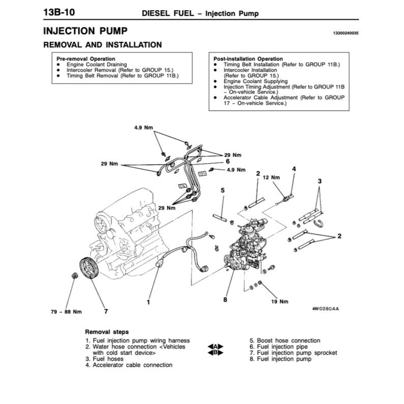 MITSUBISHI PAJERO SPORT (1996-2008) SERVICE WORKSHOP MANUAL - Image 7
