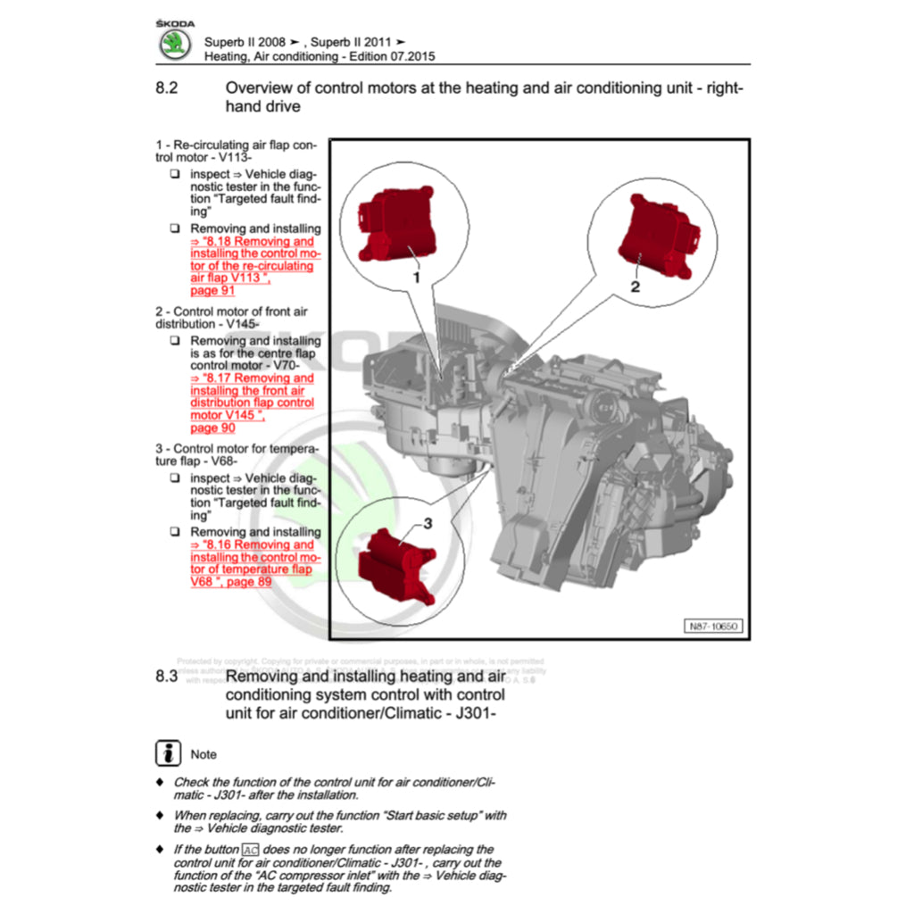 SKODA SUPERB B6 (2005-2014) SERVICE WORKSHOP MANUAL - Image 10