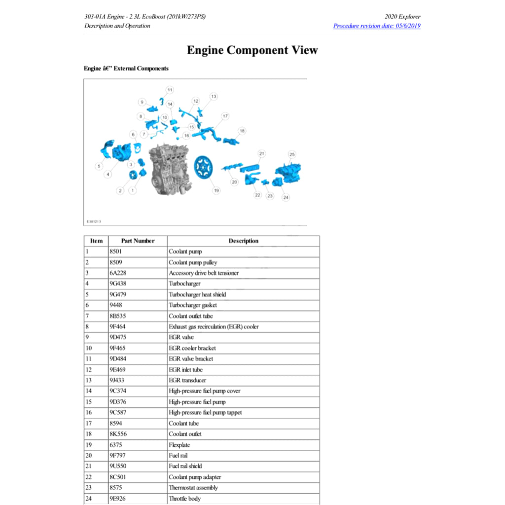 FORD EXPLORER U625 (2020+) SERVICE WORKSHOP MANUAL - Image 4