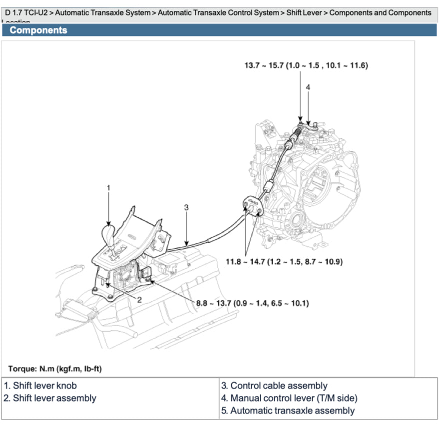 HYUNDAI i40 VF (2011-2019) SERVICE WORKSHOP MANUAL - Image 7