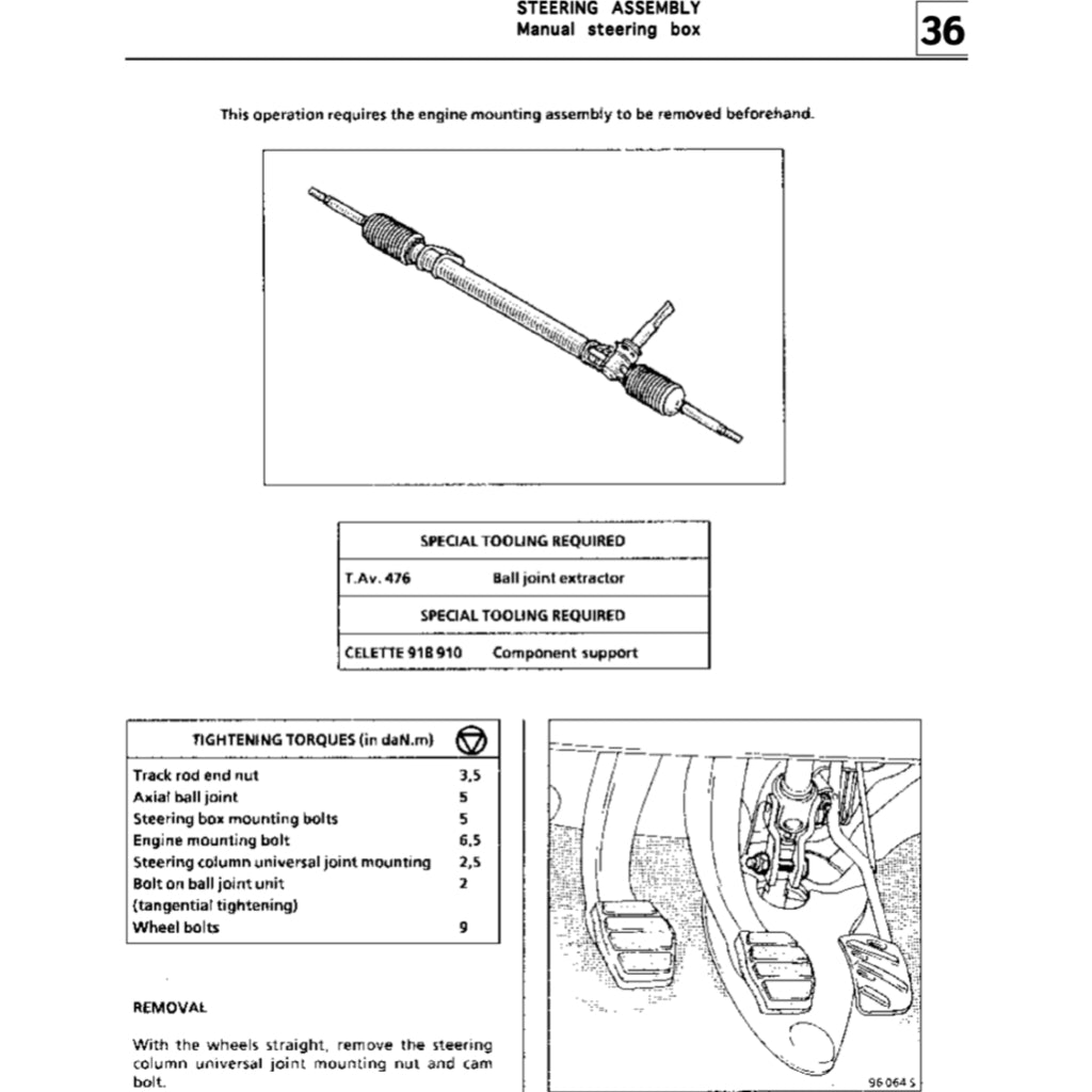 RENAULT TWINGO 1 (1993-2007) SERVICE WORKSHOP MANUAL - Image 9
