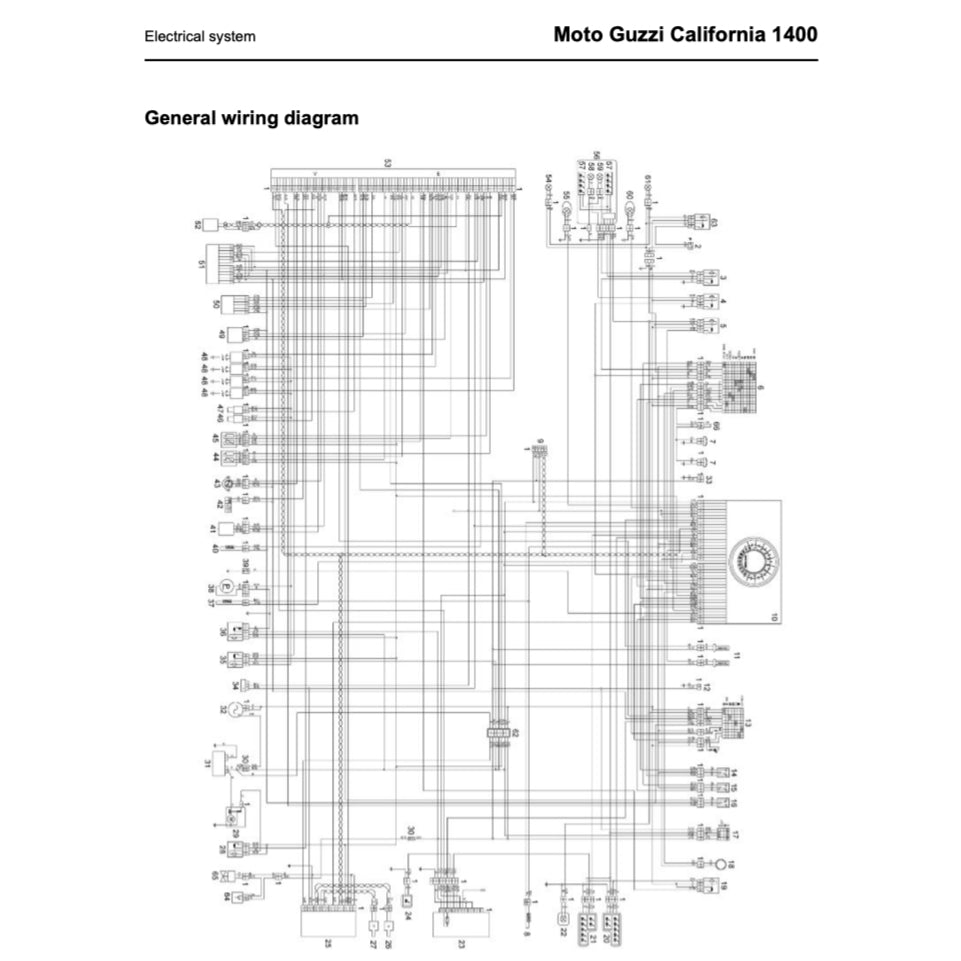 MOTO GUZZI CALIFORNIA 1400 (2013+) SERVICE WORKSHOP MANUAL + PARTS CATALOGUE + OWNER'S MANUAL - Image 6