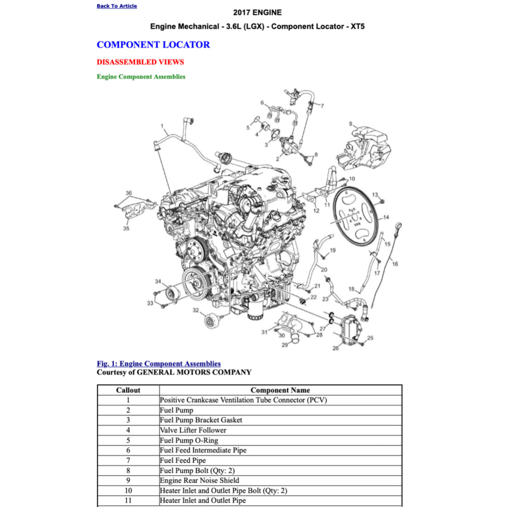 CADILLAC XT5 (2016+) SERVICE WORKSHOP MANUAL - Image 7