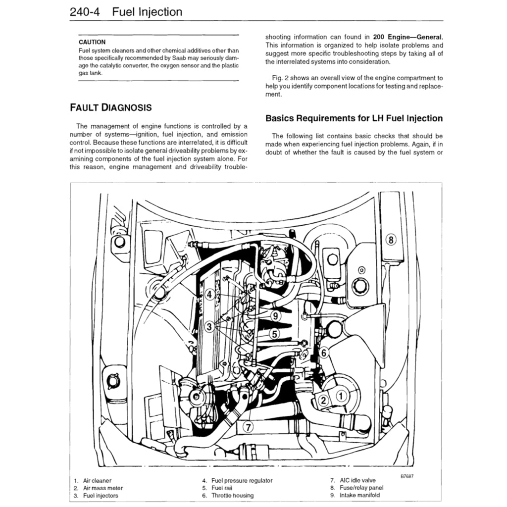 SAAB 900 16V (1985-1994) SERVICE WORKSHOP MANUAL - Image 7