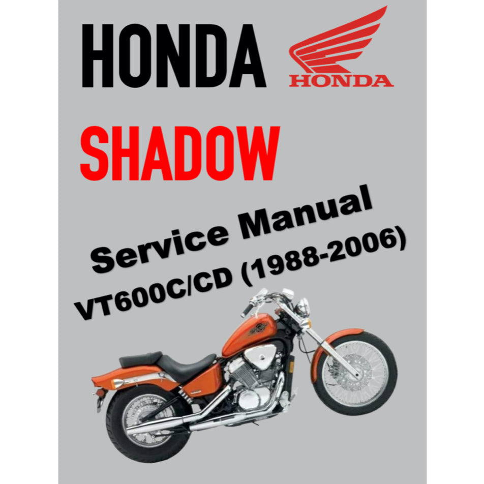 HONDA SHADOW VT600C / CD / VLX (1988-2006) SERVICE WORKSHOP MANUAL + OWNER'S MANUAL - Image 2