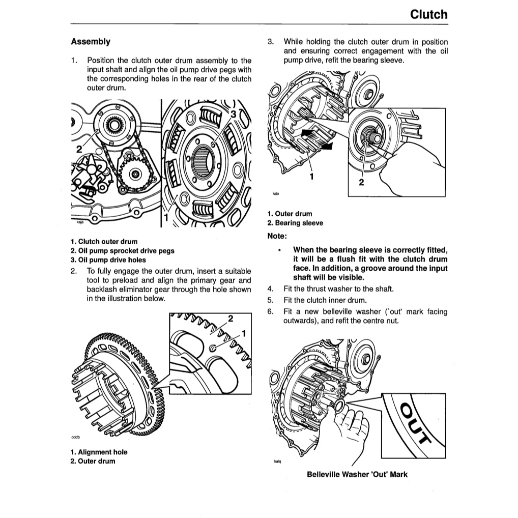 TRIUMPH SPRINT ST / RS (1999-2004) SERVICE WORKSHOP MANUAL + OWNER'S MANUAL - Image 6