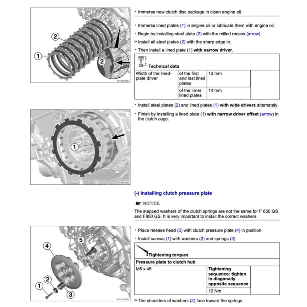 BMW F650 GS K72 (2008-2012) SERVICE WORKSHOP MANUAL + RIDER'S MANUAL - Image 5