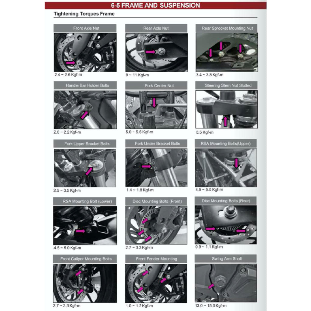 MODENAS DOMINAR 250 DM250 (2023+) SERVICE WORKSHOP MANUAL + PARTS CATALOGUE + OWNER'S MANUAL - Image 9