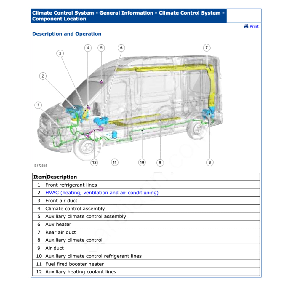 FORD TRANSIT IV (2014+) SERVICE WORKSHOP MANUAL - Image 8