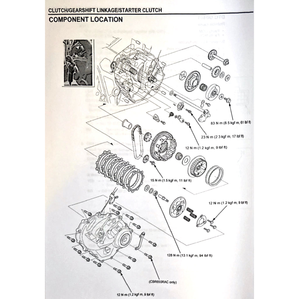 HONDA CB650R RH17 (2024+) SERVICE WORKSHOP MANUAL - Image 7