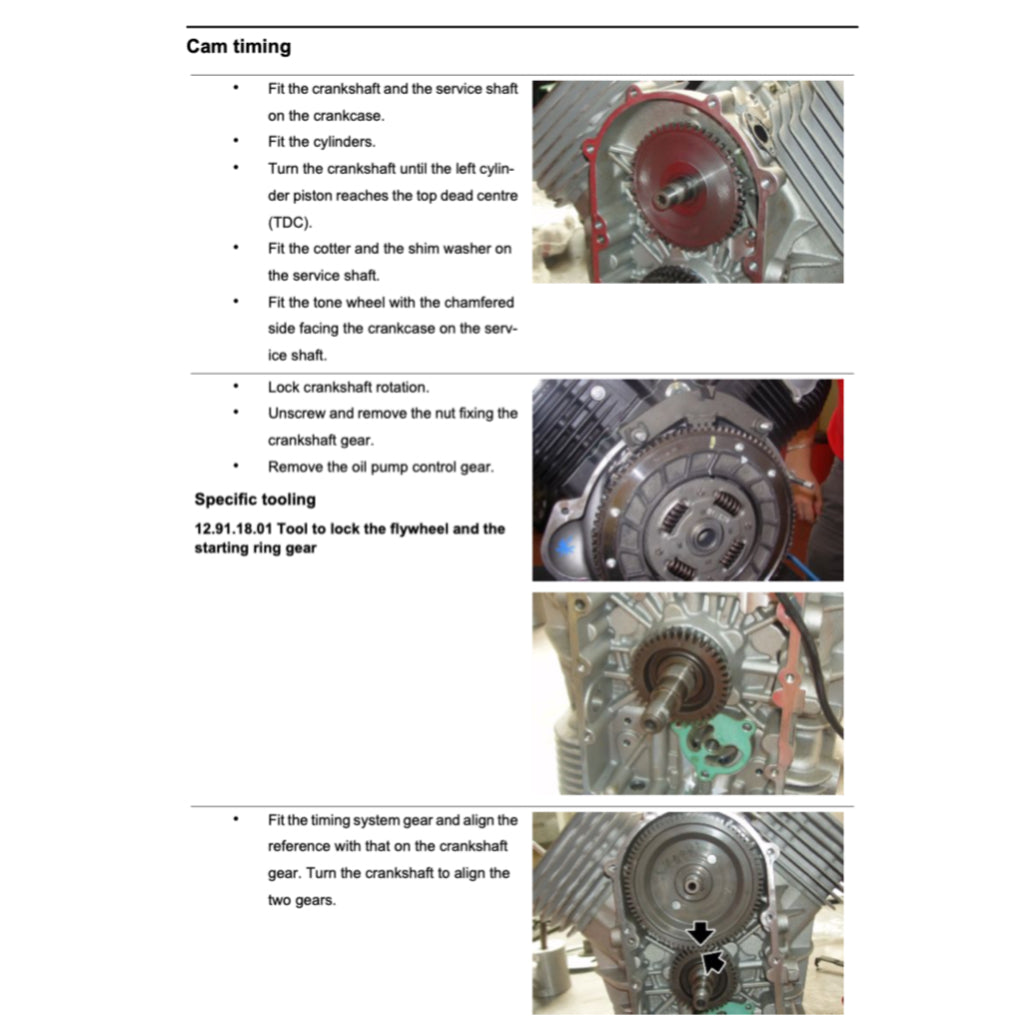 MOTO GUZZI STELVIO 4V/8V/NTX (2008+) SERVICE WORKSHOP MANUAL + PARTS CATALOGUE + OWNER'S MANUAL - Image 8