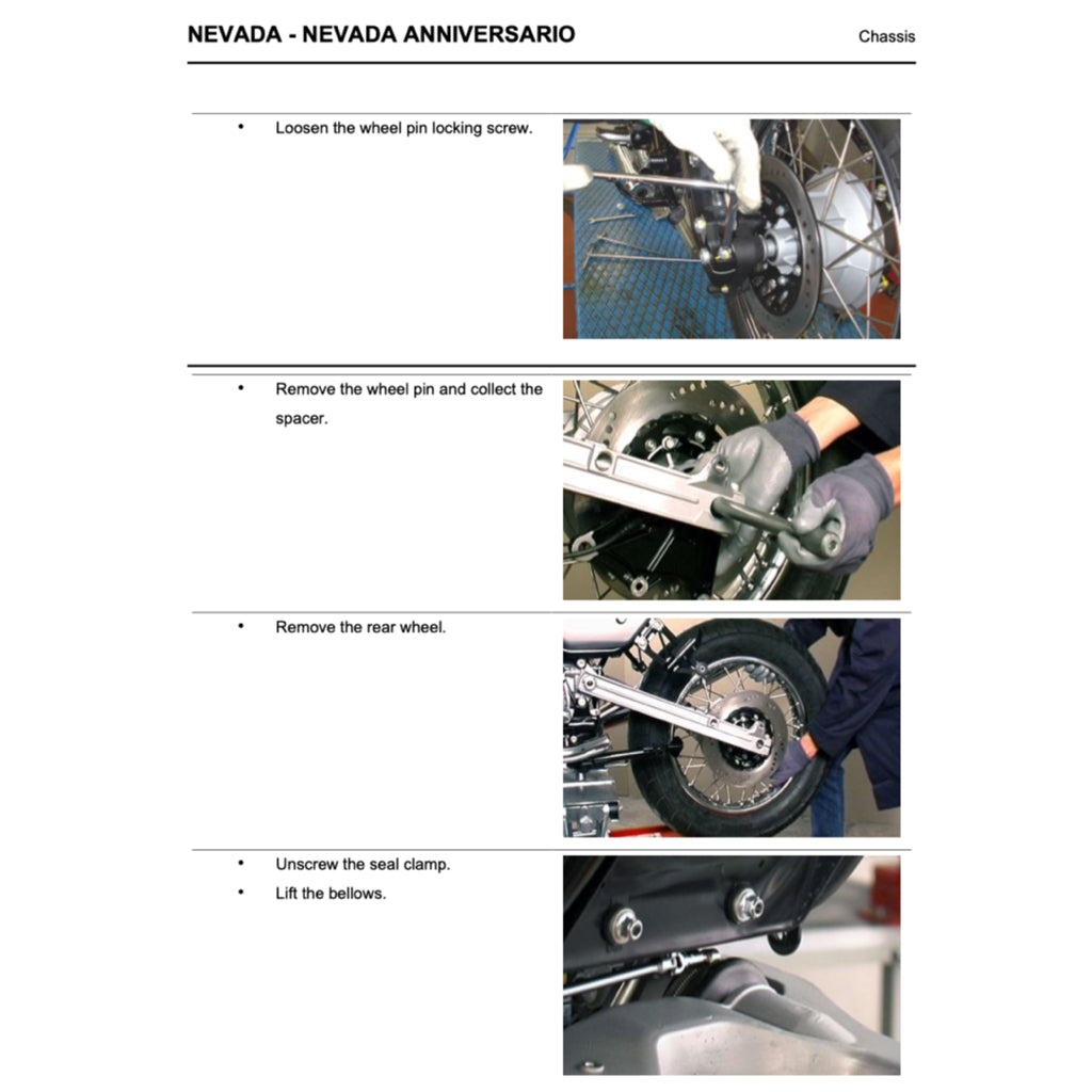 MOTO GUZZI NEVADA / ANNIVERSARIO 750 (2012+) SERVICE WORKSHOP MANUAL + PARTS CATALOGUE + OWNER'S MANUAL - Image 8