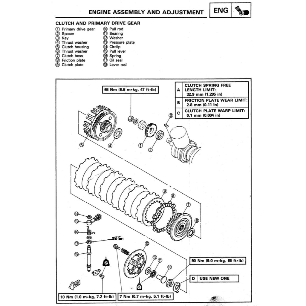 YAMAHA TRZ250 2MA 3MA (1986-1995) SERVICE WORKSHOP MANUAL + PARTS CATALOGUE +OWNER'S MANUAL ENGLISH/JAPANESE - Image 6