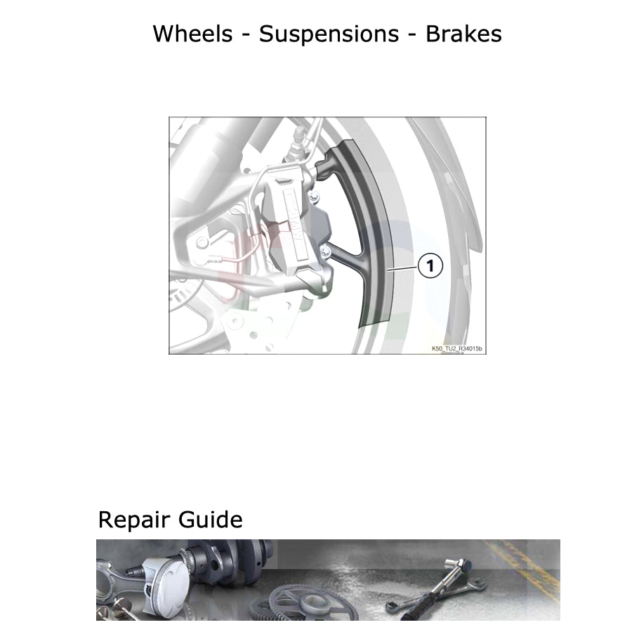 BMW R1250RS R1250 RS K54 (2018+) SERVICE WORKSHOP MANUAL + RIDER'S MANUAL - Image 8