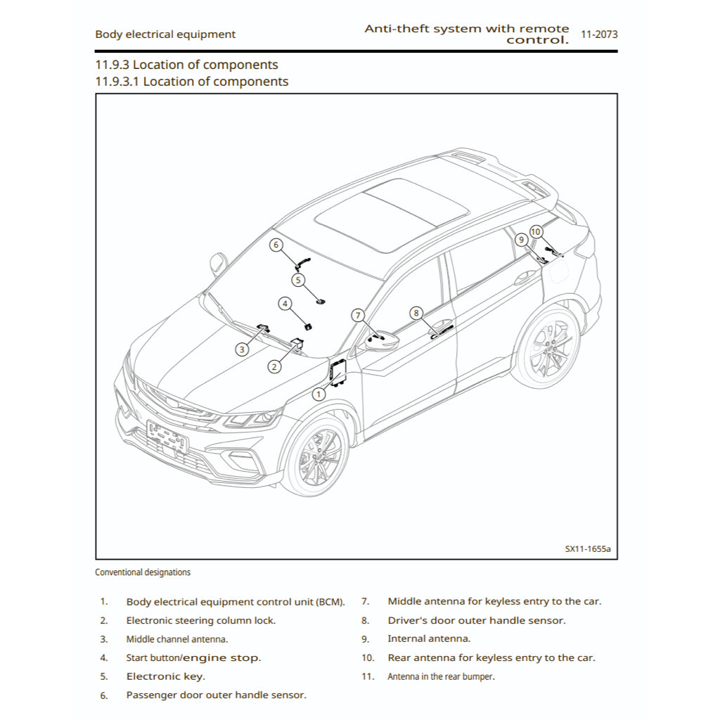 GEELY BINYUE / COOLRAY (2018+) SERVICE WORKSHOP MANUAL - Image 7