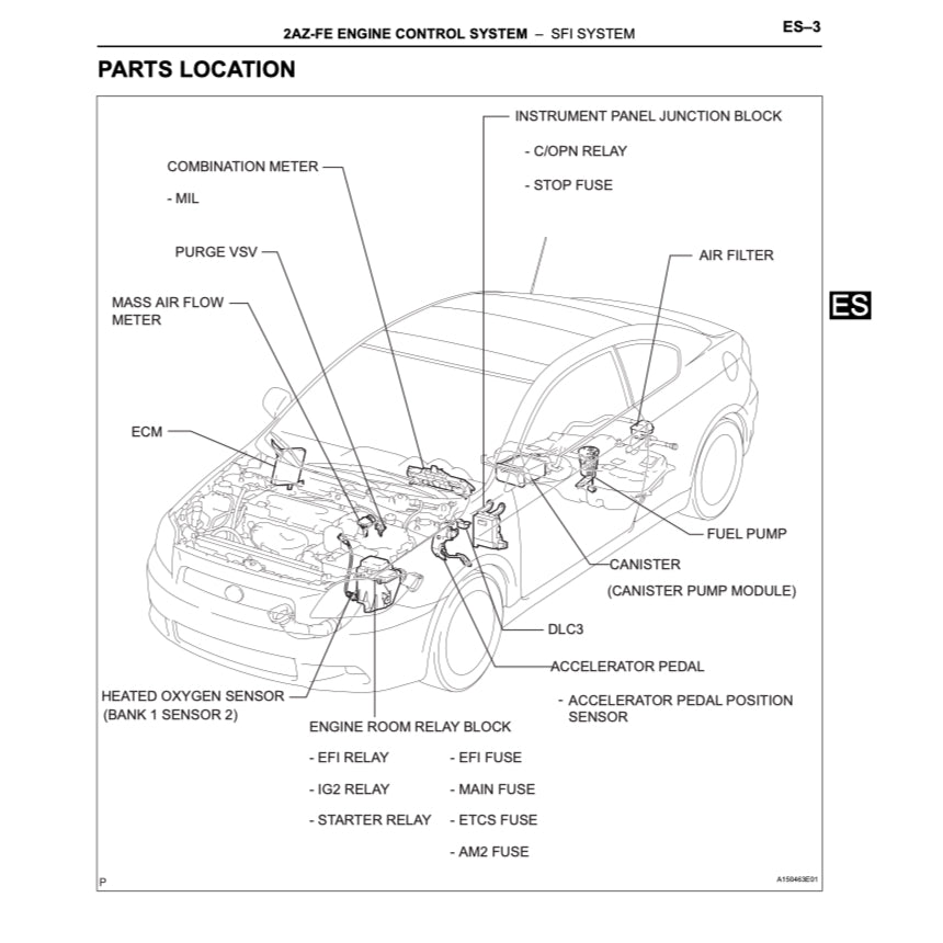 TOYOTA SCION TC ANT10 (2004-2010) SERVICE WORKSHOP MANUAL - Image 3