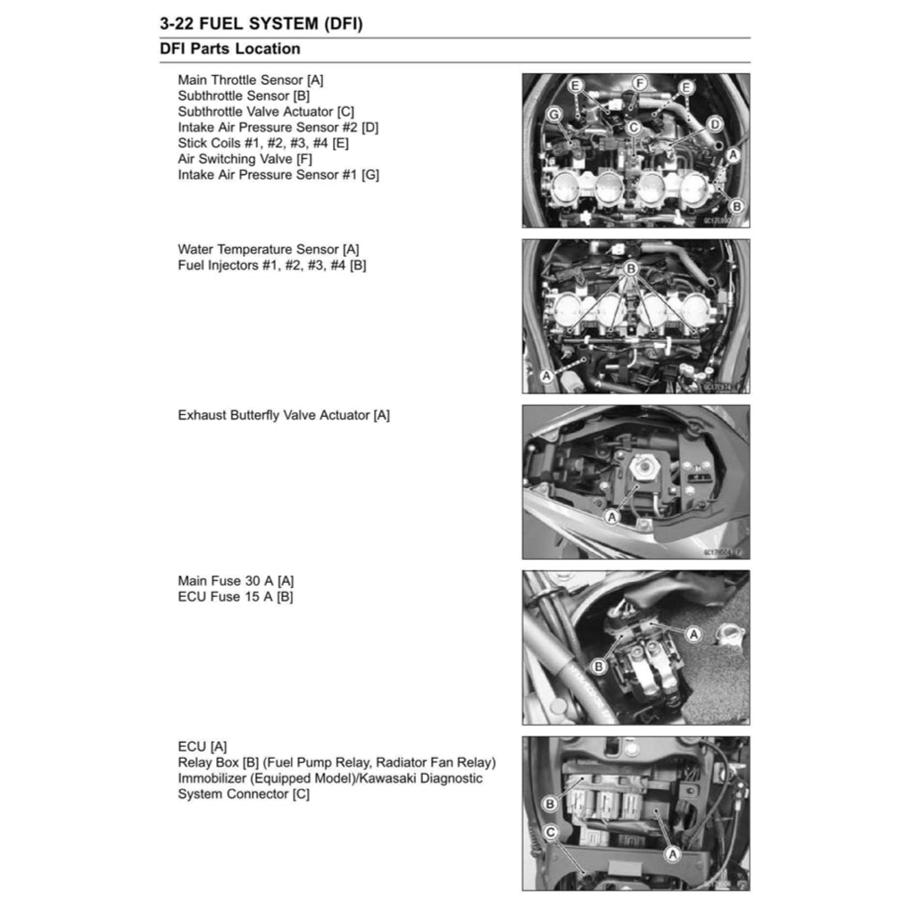 KAWASAKI NINJA ZX-6R (2019-2023) SERVICE WORKSHOP MANUAL + OWNER'S MANUAL - Image 6