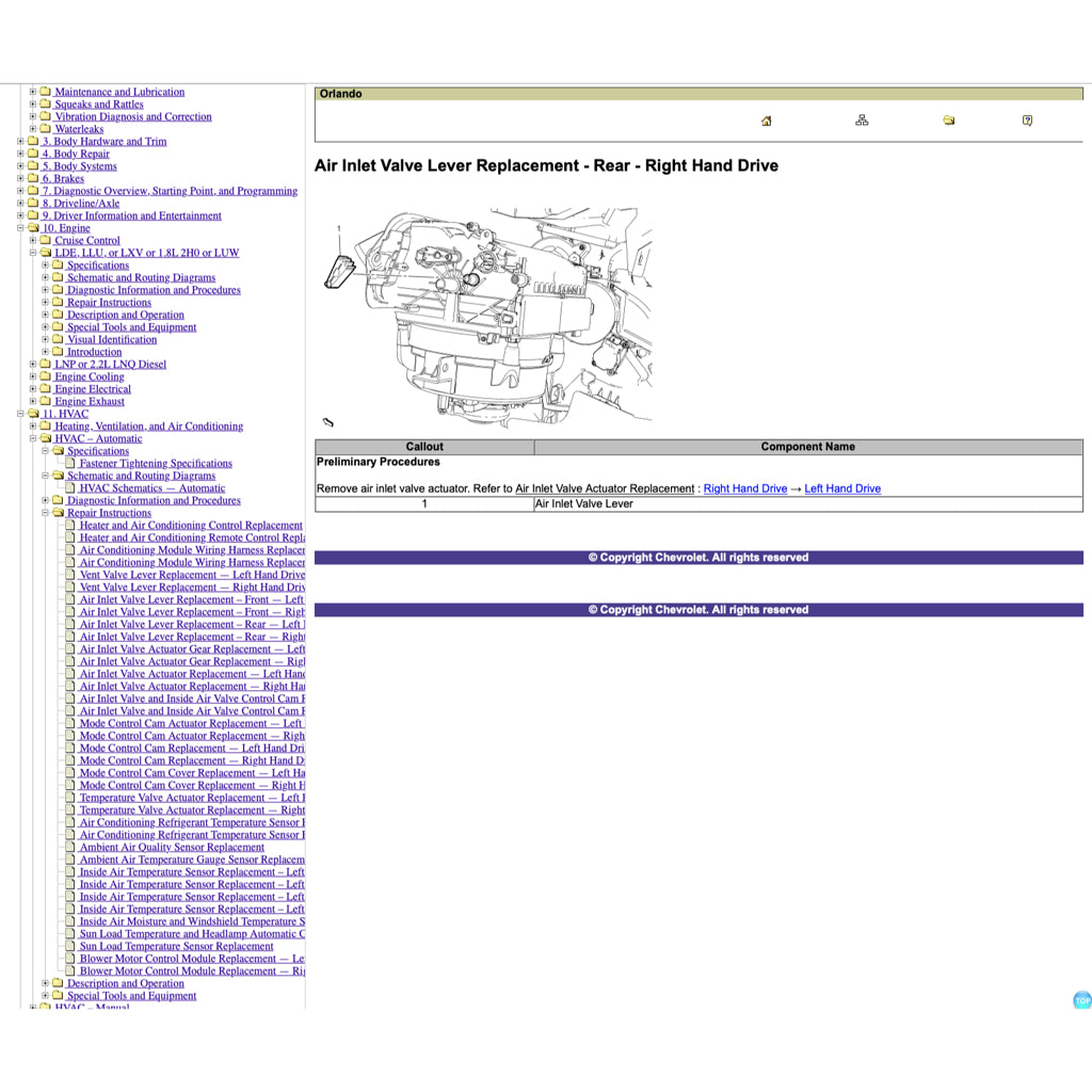 CHEVROLET ORLANDO (2011-2014) SERVICE WORKSHOP MANUAL - Image 6
