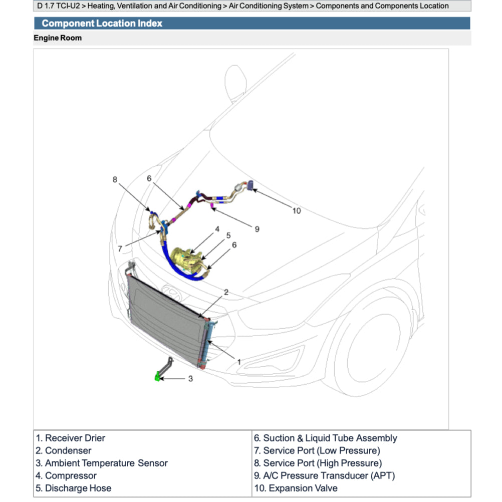 HYUNDAI i40 VF (2011-2019) SERVICE WORKSHOP MANUAL - Image 9