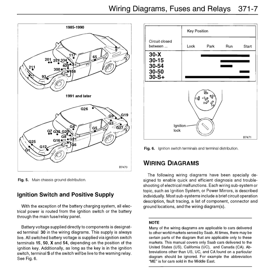 SAAB 900 16V (1985-1994) SERVICE WORKSHOP MANUAL - Image 8