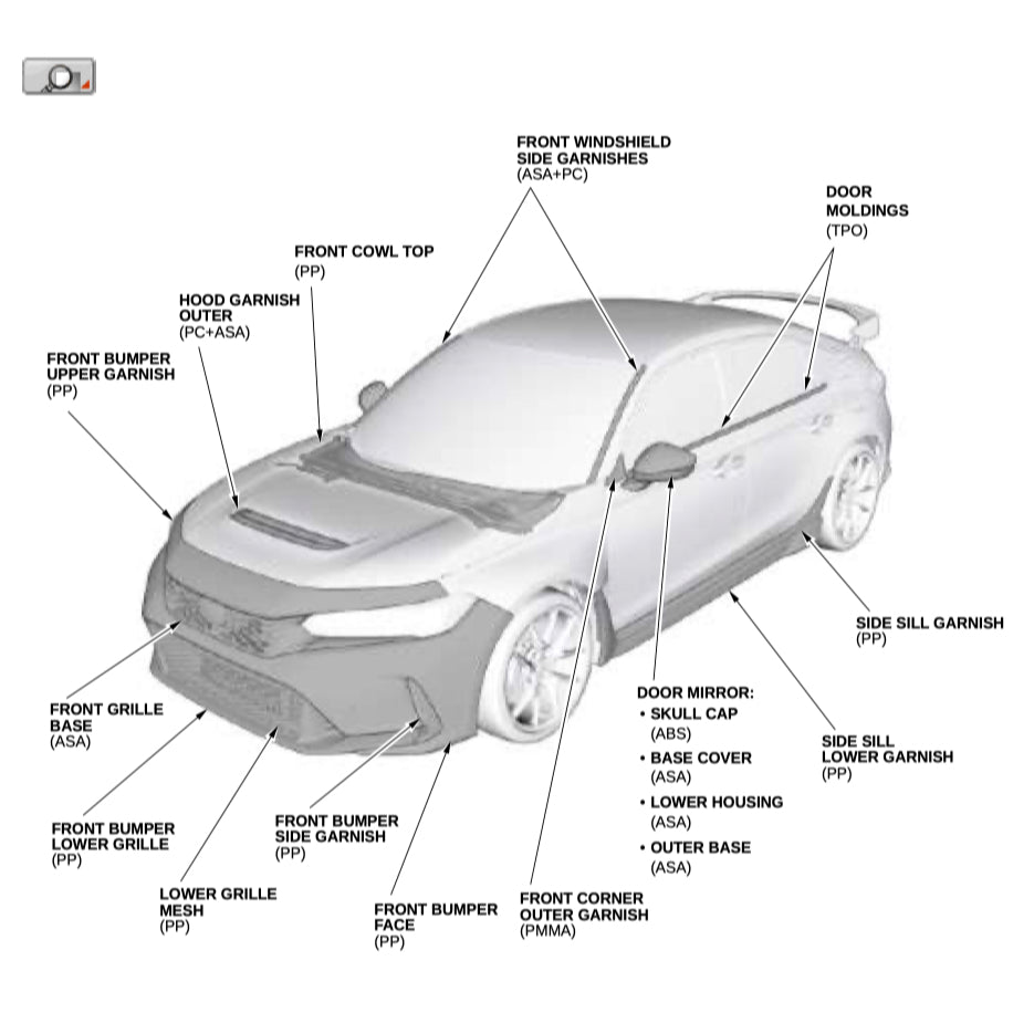 HONDA CIVIC 11 FE/ FL/ TYPE R (2022+) SERVICE WORKSHOP MANUAL - Image 3