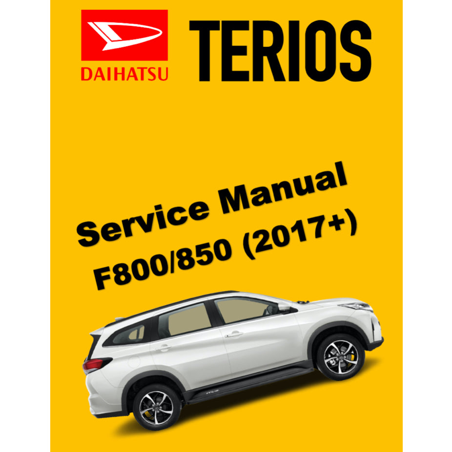 DAIHATSU TERIOS F800/F850 (2017+) SERVICE WORKSHOP MANUAL