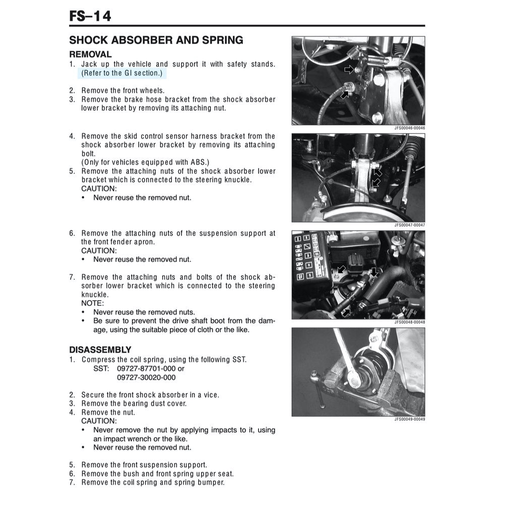 DAIHATSU TERIOS J100 (1997-2006) SERVICE WORKSHOP MANUAL - Image 6