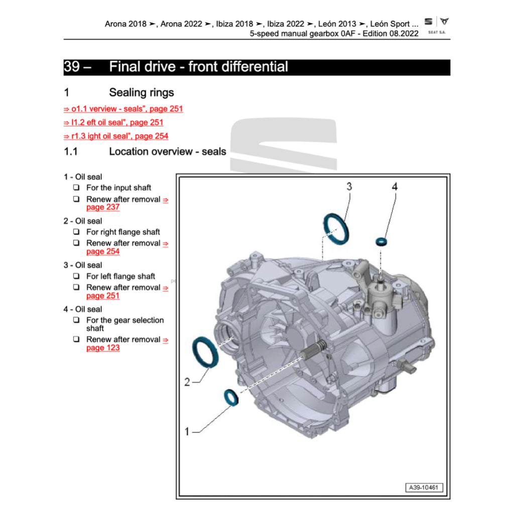 SEAT LEON 5F (2012-2020) SERVICE WORKSHOP MANUAL - Image 8