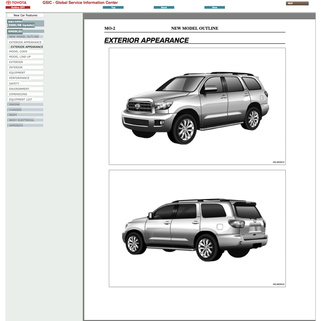 TOYOTA SEQUOIA UCK60/65 (2008-2022) ONLINE SERVICE WORKSHOP MANUAL - Image 3