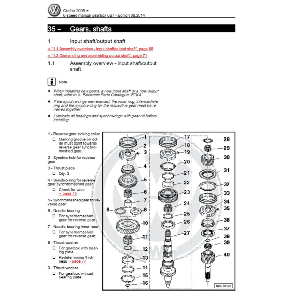 VW CRAFTER 2E/2F (2006-2017) SERVICE WORKSHOP MANUAL - Image 7