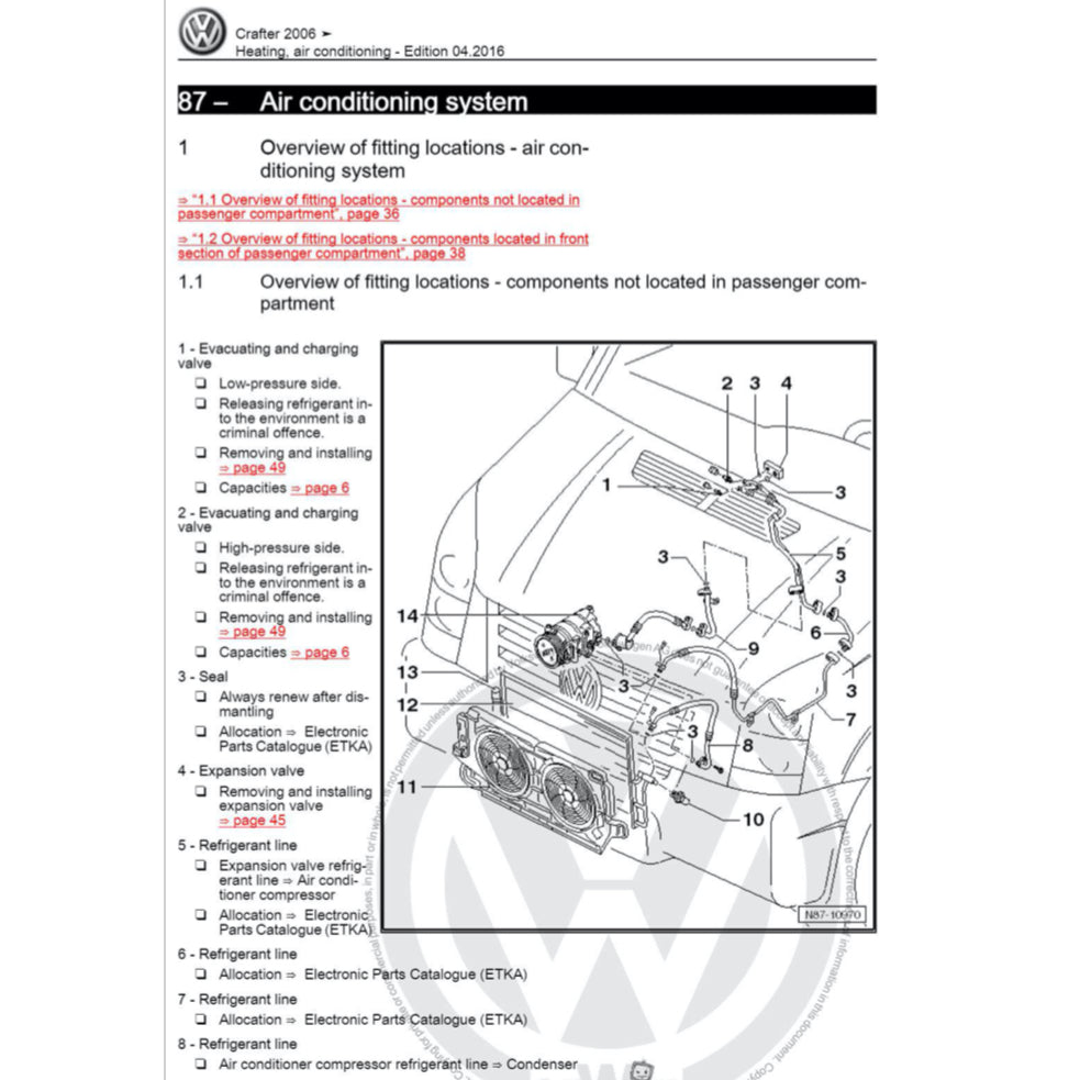 VW CRAFTER 2E/2F (2006-2017) SERVICE WORKSHOP MANUAL - Image 10