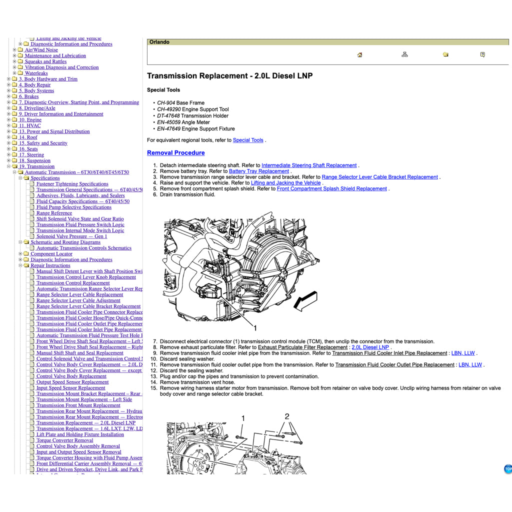 CHEVROLET ORLANDO (2011-2014) SERVICE WORKSHOP MANUAL - Image 4