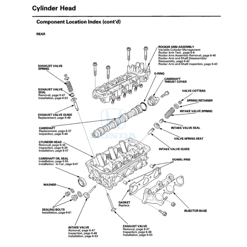 HONDA PILOT YF 3/4 (2009-2015) SERVICE WORKSHOP MANUAL - Image 5