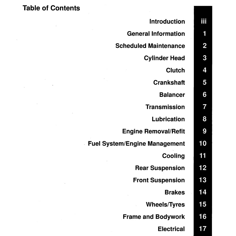 TRIUMPH SPRINT ST / RS (1999-2004) SERVICE WORKSHOP MANUAL + OWNER'S MANUAL - Image 3