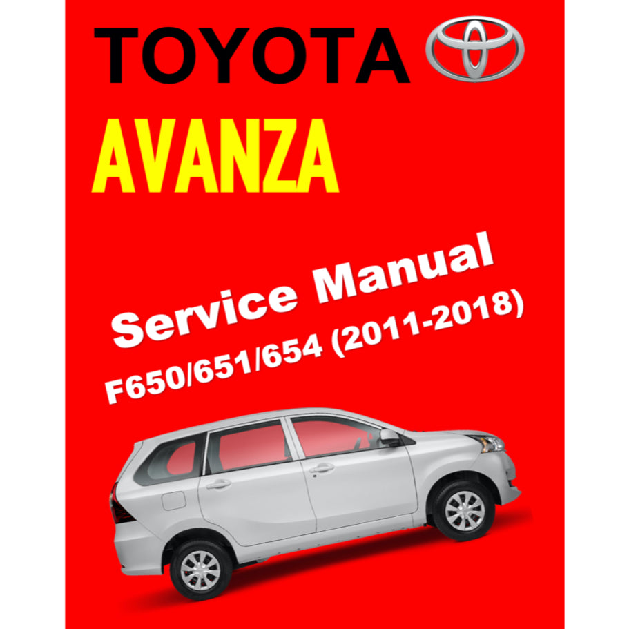 TOYOTA AVANZA F650/F651/F654 (2011-2018) SERVICE WORKSHOP MANUAL - Image 2