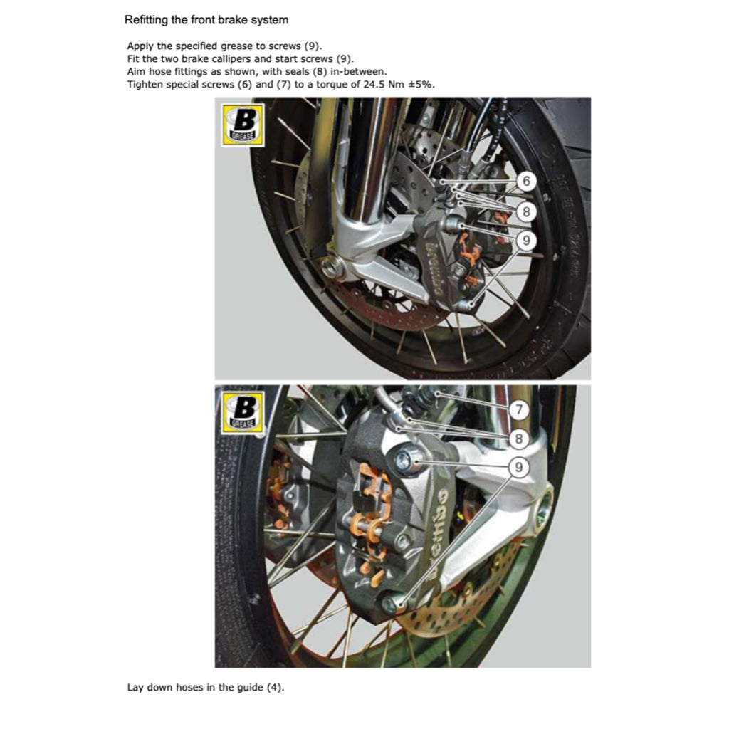 DUCATI MULTISTRADA 1200 ENDURO E4 (2016-2019) SERVICE WORKSHOP MANUAL + PARTS CATALOGUE + OWNER'S MANUAL - Image 9