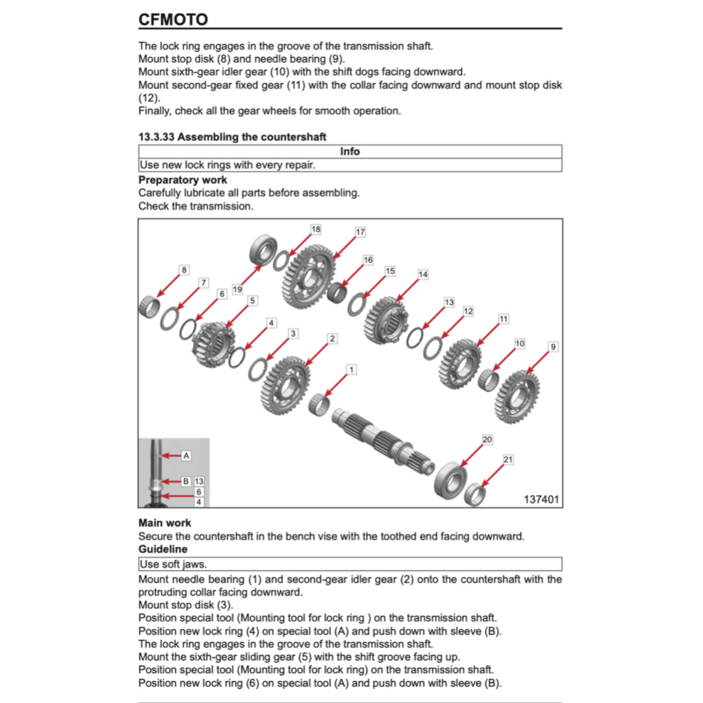 CFMOTO 800MT IBEX 800-S/T (2023+) SERVICE WORKSHOP MANUAL + PARTS CATALOGUE + OWNER MANUAL - Image 8