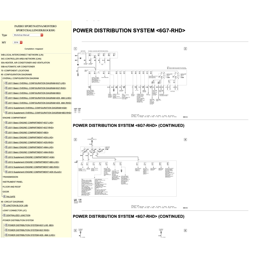 MITSUBISHI PAJERO SPORT II (2009-2016) ONLINE SERVICE WORKSHOP MANUAL - Image 10