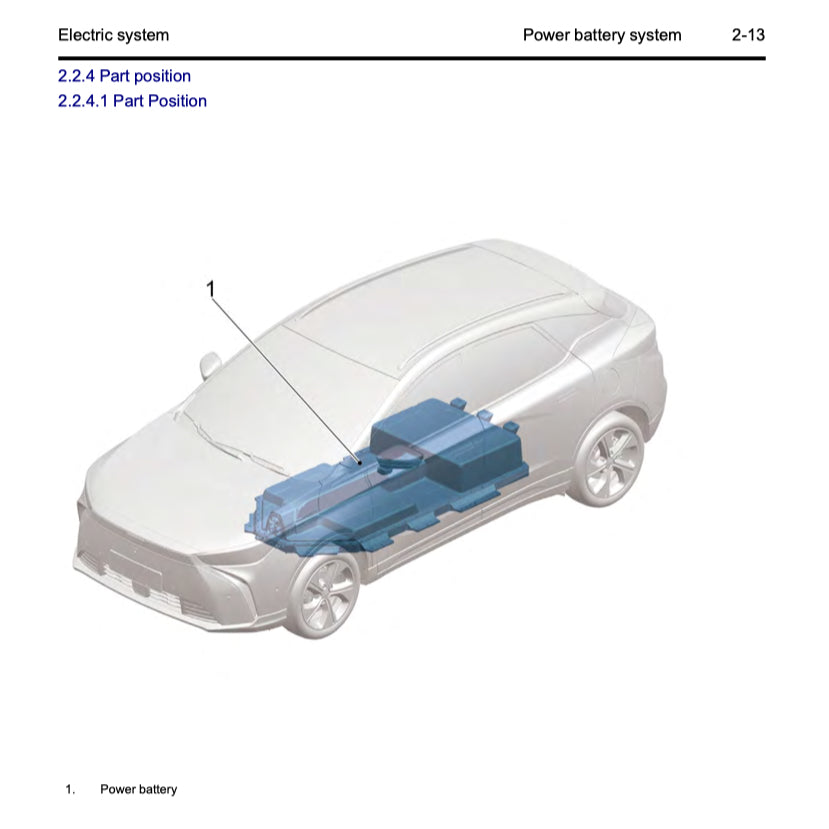GEELY GEOMETRY-C (2023+) SERVICE WORKSHOP MANUAL - Image 5