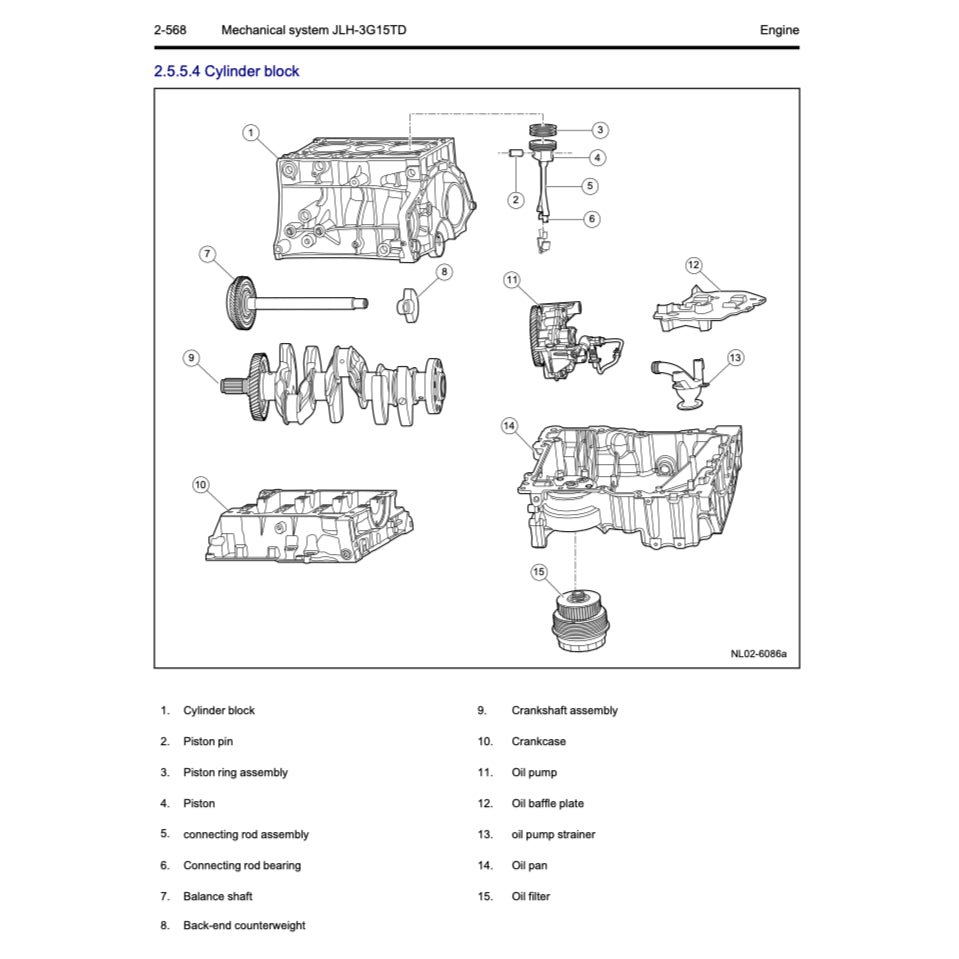 GEELY BOYUE / ATLAS PRO NL-3B (2021-2024) SERVICE WORKSHOP MANUAL - Image 6