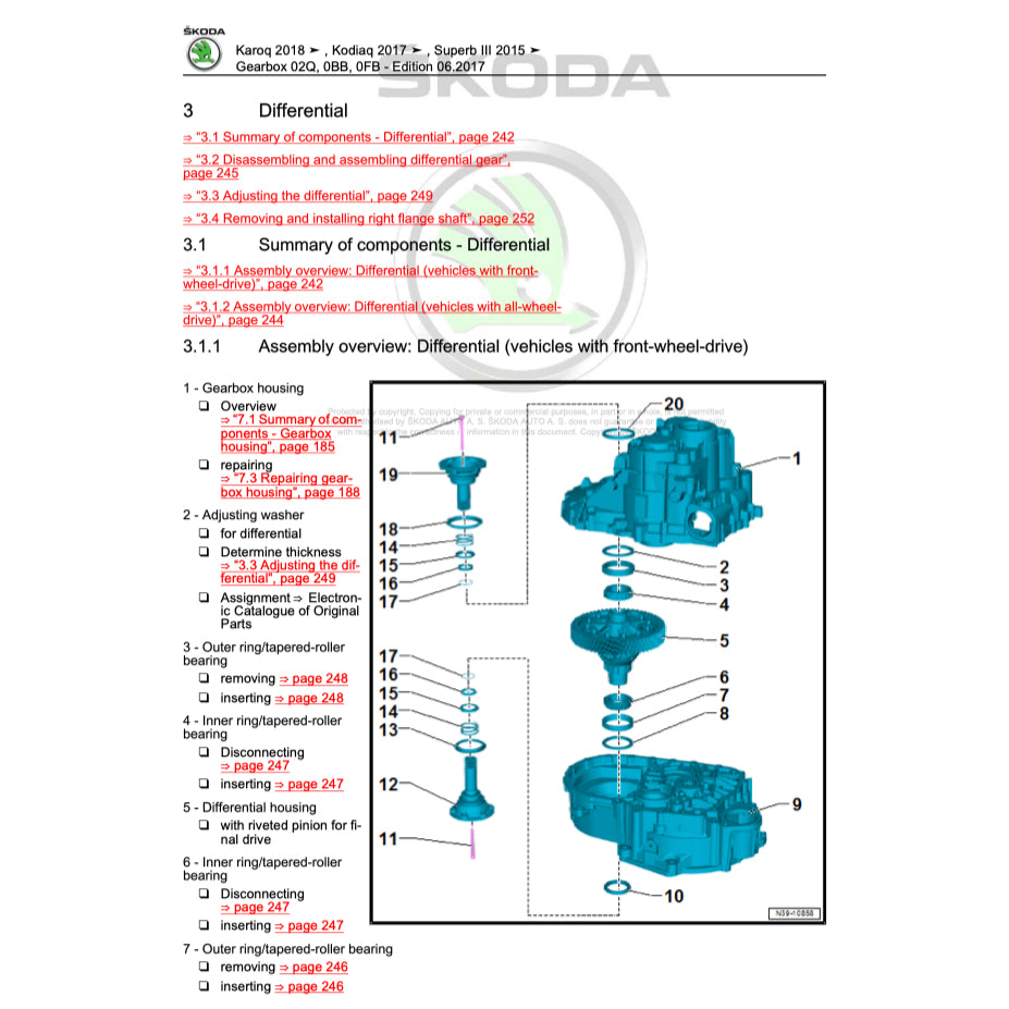 SKODA KODIAQ NS7 (2017+) SERVICE WORKSHOP MANUAL - Image 8