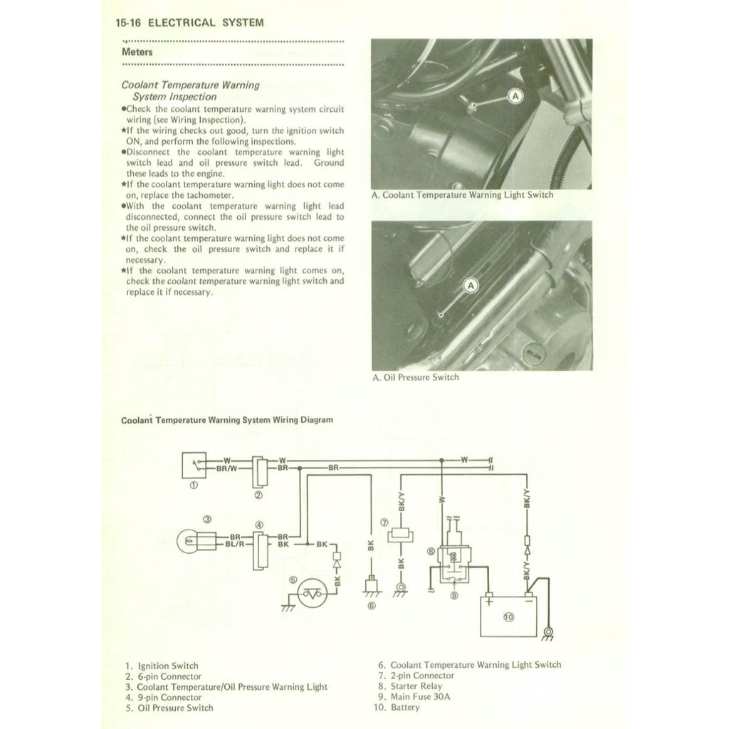 KAWASAKI ELIMINATOR EL250-E/250HS (1988-1997) SERVICE WORKSHOP MANUAL + OWNER'S MANUAL - Image 9