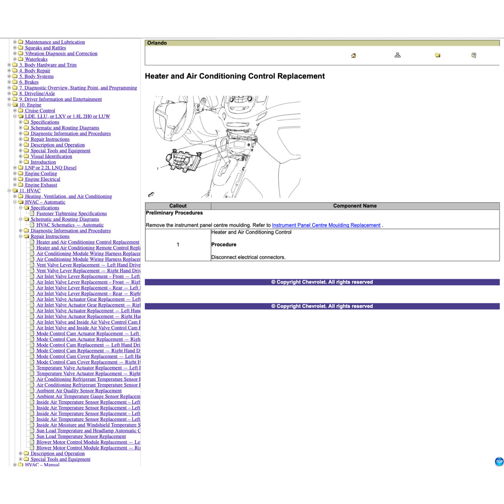 CHEVROLET ORLANDO (2011-2014) SERVICE WORKSHOP MANUAL - Image 7