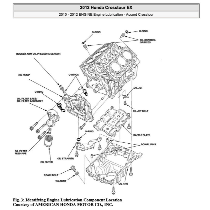 HONDA CROSSTOUR TF1/2 (2010-2015) SERVICE WORKSHOP MANUAL - Image 5