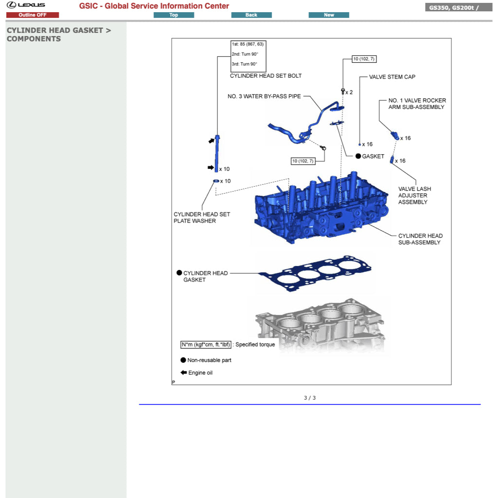LEXUS GS200t (2015-2020) SERVICE WORKSHOP MANUAL - Image 3