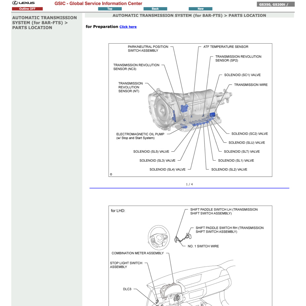 LEXUS GS200t (2015-2020) SERVICE WORKSHOP MANUAL - Image 6