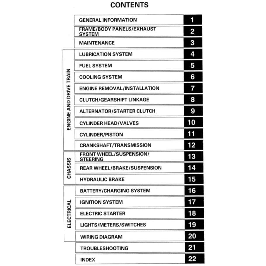 HONDA SHADOW VT600C / CD / VLX (1988-2006) SERVICE WORKSHOP MANUAL + OWNER'S MANUAL - Image 3