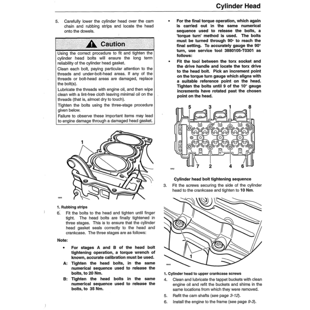 TRIUMPH SPEED TRIPLE (2005-2010) SERVICE WORKSHOP MANUAL + OWNER'S MANUAL - Image 8