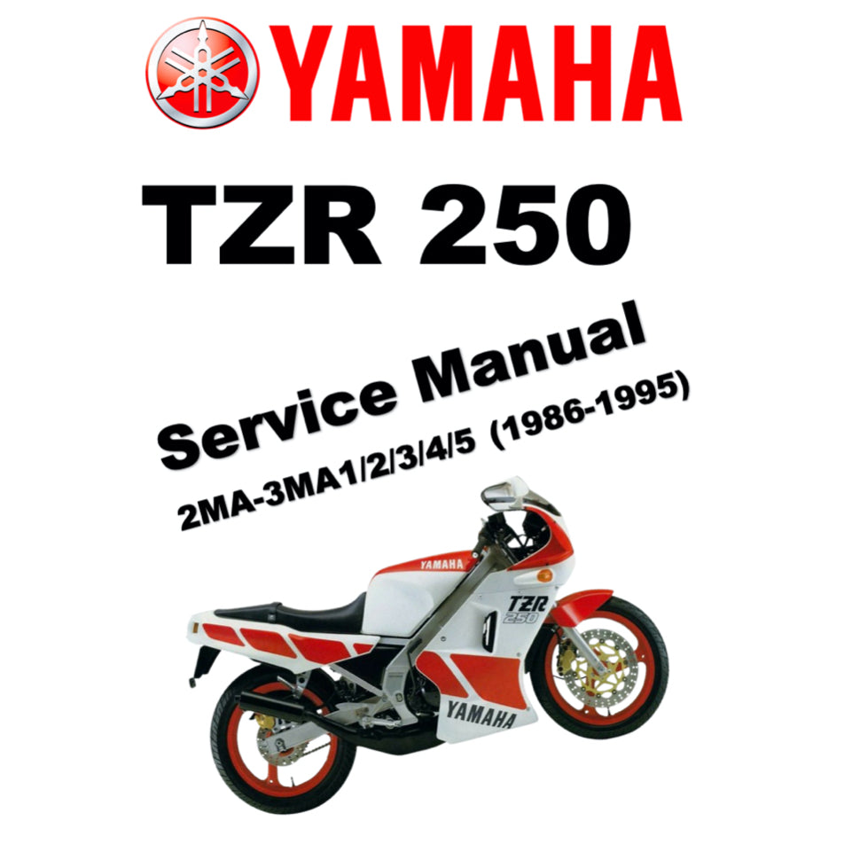 YAMAHA TRZ250 2MA 3MA (1986-1995) SERVICE WORKSHOP MANUAL + PARTS CATALOGUE +OWNER'S MANUAL ENGLISH/JAPANESE