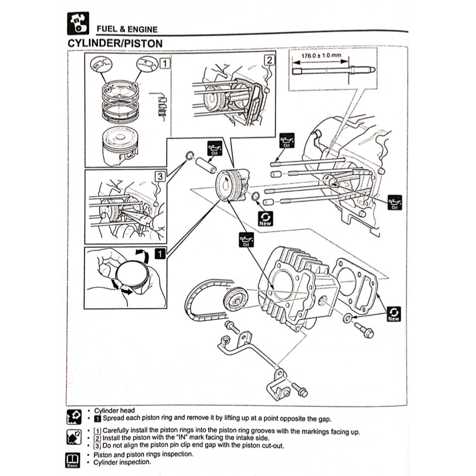HONDA WAVE ALPHA 110 AFP1100SF (2023+) SERVICE WORKSHOP MANUAL + PARTS CATALOGUE +OWNER'S MANUAL - Image 6